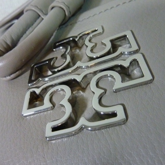 NEW Tory Burch Britten Gray Leather Backpack + Britten Continental Wallet main image 6